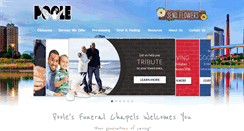 Desktop Screenshot of poolefuneralchapel.com